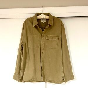 Madewell Men’s Button-Up Work Shirt in Garment Dye Driftwood (Size M)